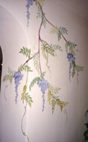 Tromp d'oeil con glicine